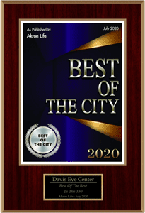 Best of the City plaque for 2020